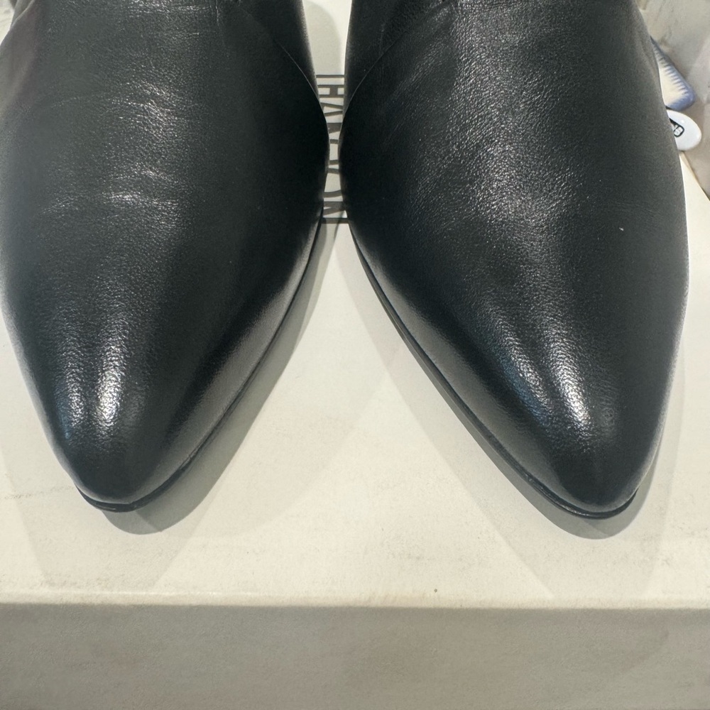 Thakoon Genuine Leather Kitten Mule. Black.  New with Box - Picture 7 of 9